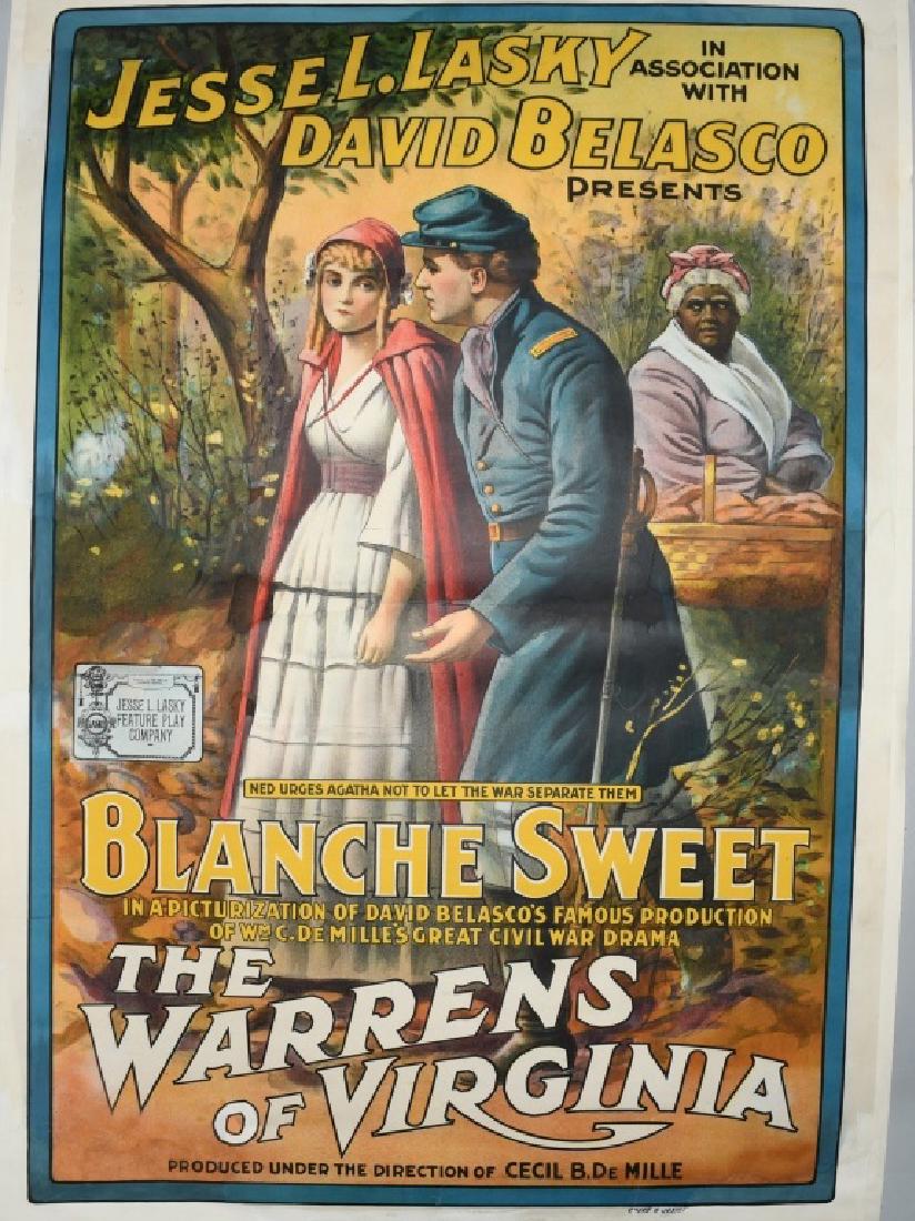 1915 THE WARRENS of VIRGINIA, MOVIE POSTER (1 of 4)
