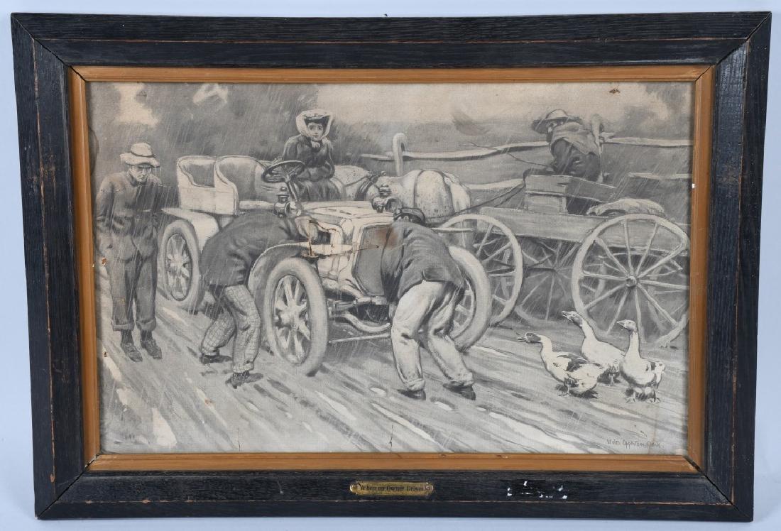 EARLY AUTO PRINT. WALTER APPLETON CLARK (1 of 6)