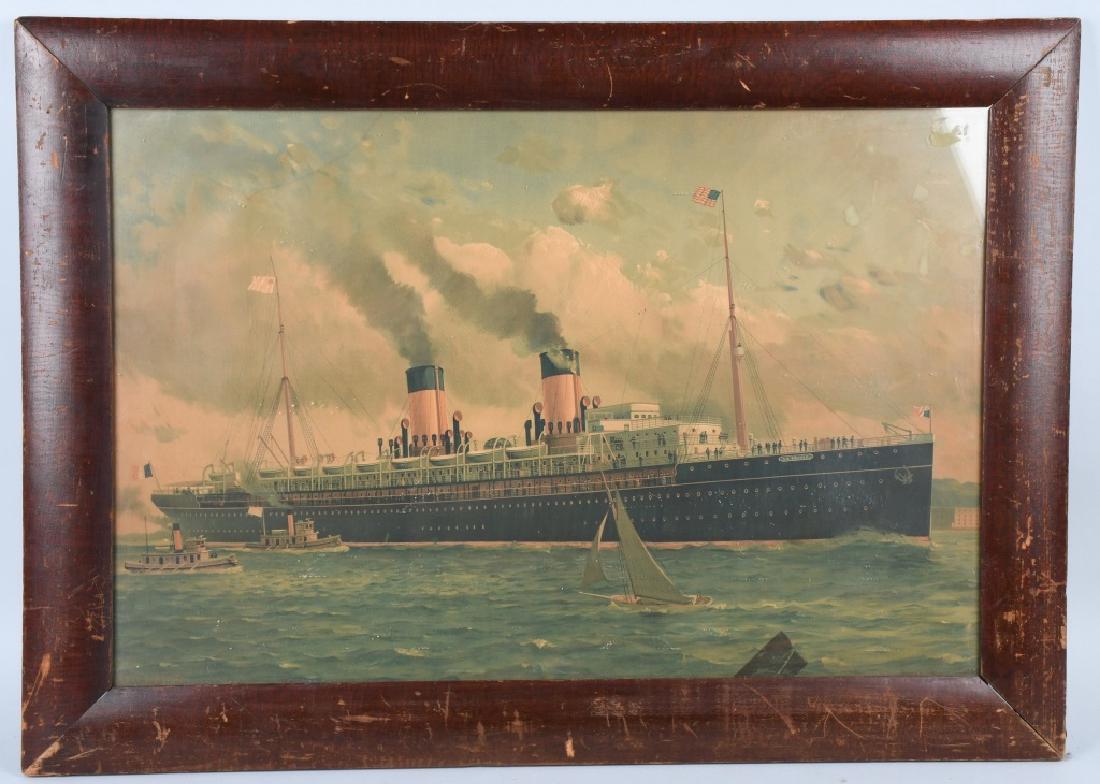 LARGE FRENCH La SAVOIE OCEAN LINER PRINT (1 of 6)