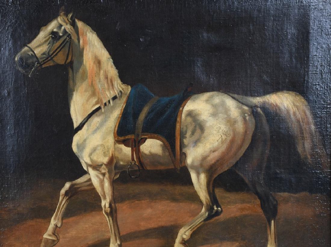 ROYAL LIPPIZAN OIL ON CANVAS att RIDINGER - 2