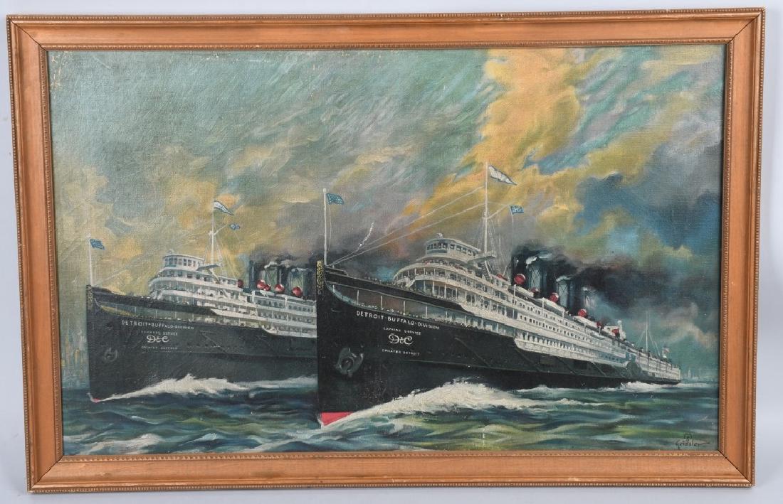 DETROIT & CLEVELAND SHIP ADVERTISING PRINT (1 of 6)