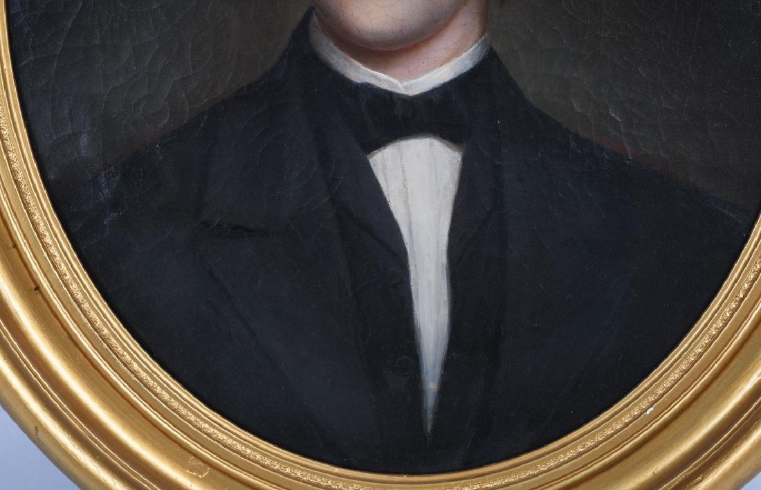 EDGAR ALLAN POE PORTRAIT OIL ON CANVAS at T SULLY - 3