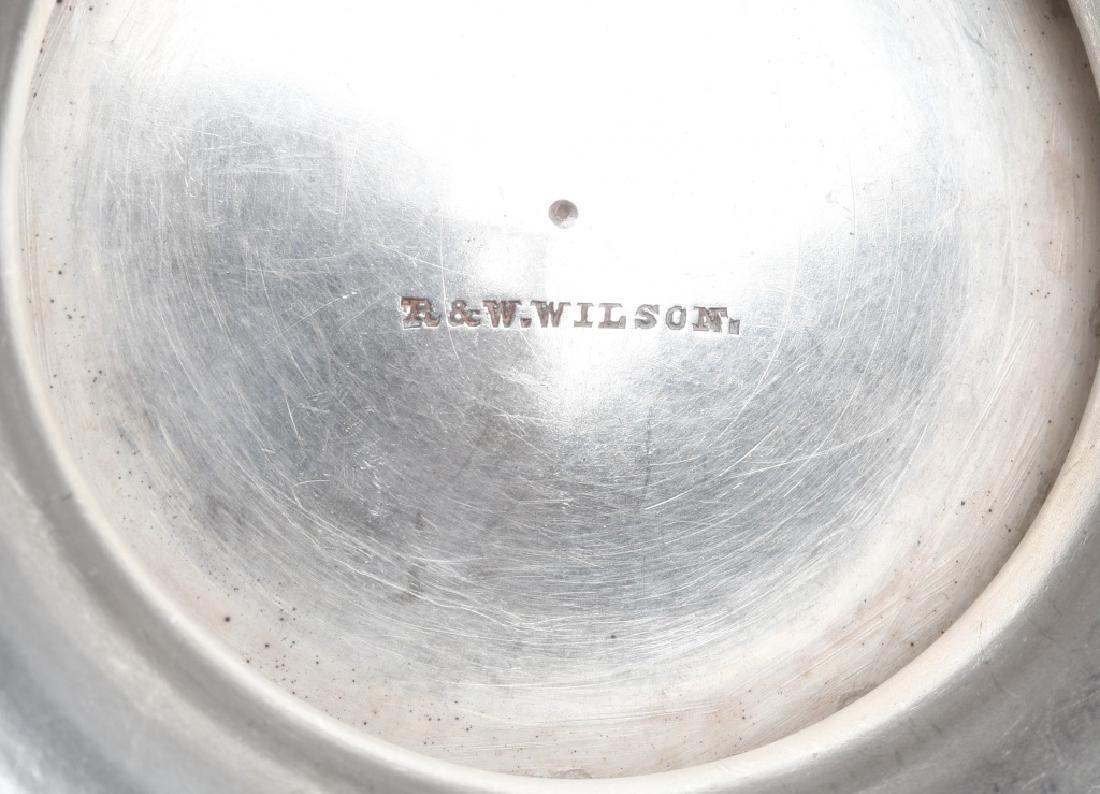 R&W WILSON SILVER COFFEE POT w/ CHINAMAN FINIAL - 11