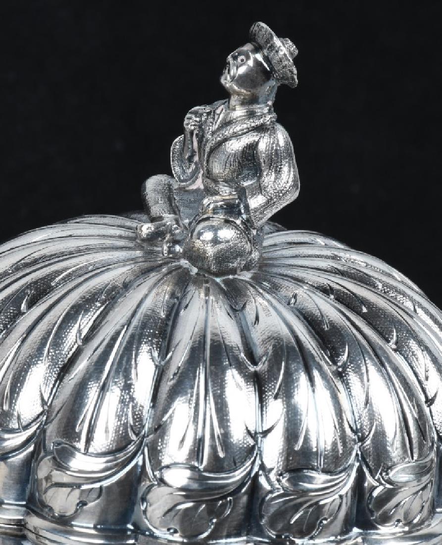 R&W WILSON SILVER COFFEE POT w/ CHINAMAN FINIAL - 5