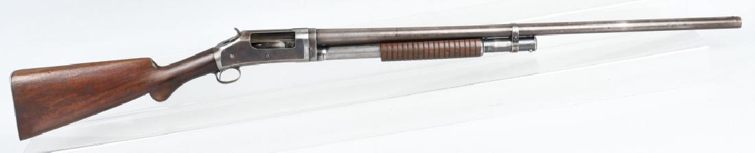 WINCHESTER MODEL 1897 12 GA. PUMP SHOTGUN 97 1905: SN 256531, 12 gauge, MFG 1905, 30" barrel with excellent bore. Smooth metal with traces of finish on receiver and in protected areas. Nice markings and very good wood stocks. Crisp working action. Ver