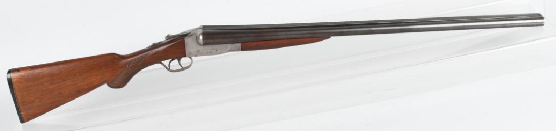ITHACA FLUES 12 GA SXS FIELD GRADE SHOTGUN: SN 372071, 12 gauge Ithaca Flues Field Grade Double Barrel Shotgun. MFG 1923, 28" Barrels with excellent bores. Left barrel is full choke, right barrel is modified choke. Smooth metal with 70% finish