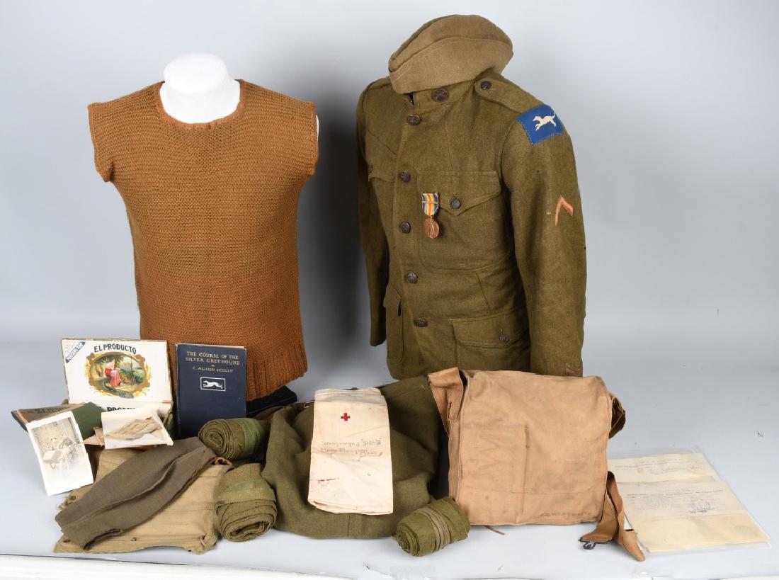 WWI US ARMY POSTAL EXPRESS SERVICE UNIFORM GROUP