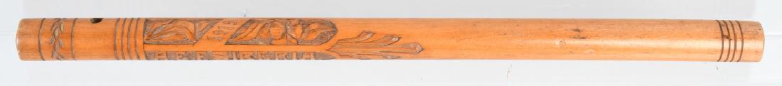 WWI US ARMY AEF SIBERIA TRENCH ART BILLY CLUB IDED: Beautifully carved trench art created by or for J. O. Dodds. This piece started out as a chair leg and was transformed into a billy club with the addition of lead weighting at the uncarved end. The ca