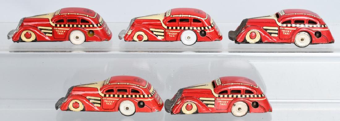 5- MARX Tin Windup TRICKY TAXIS (1 of 4)