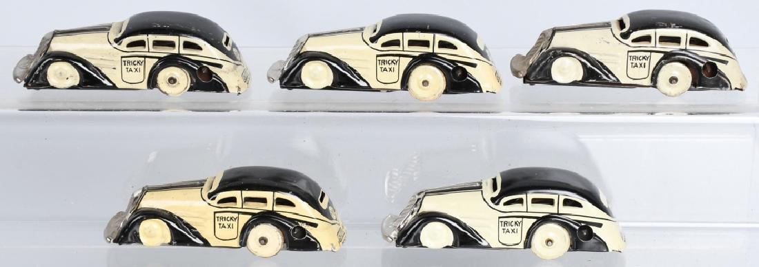 5- MARX Tin Windup TRICKY TAXIS (1 of 4)