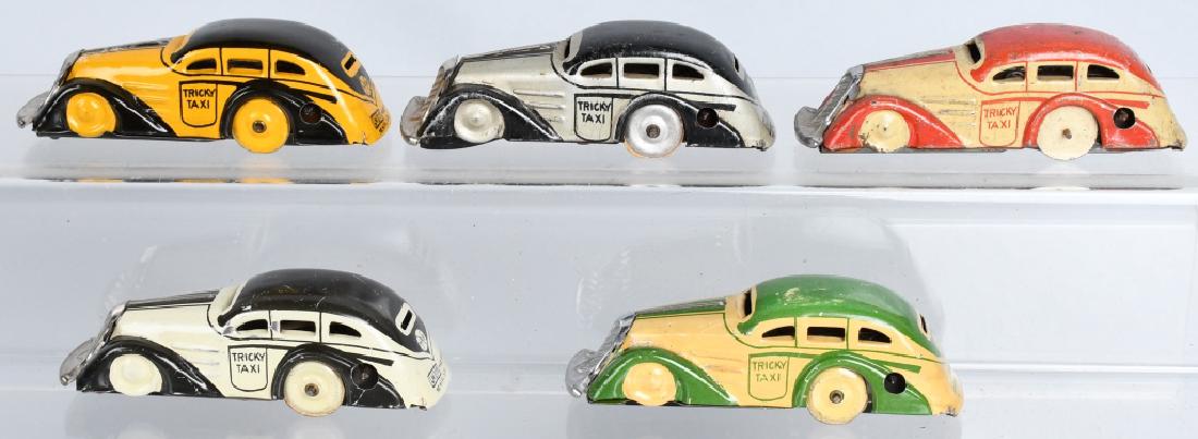 5- MARX Tin Windup TRICKY TAXIS (1 of 3)