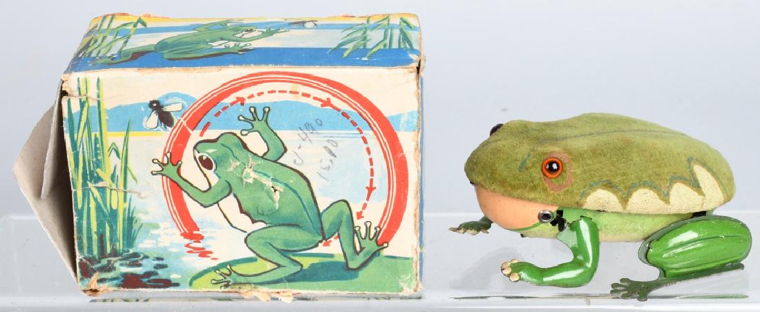 GERMAN Tin Windup FROG w/ BOX (1 of 7)