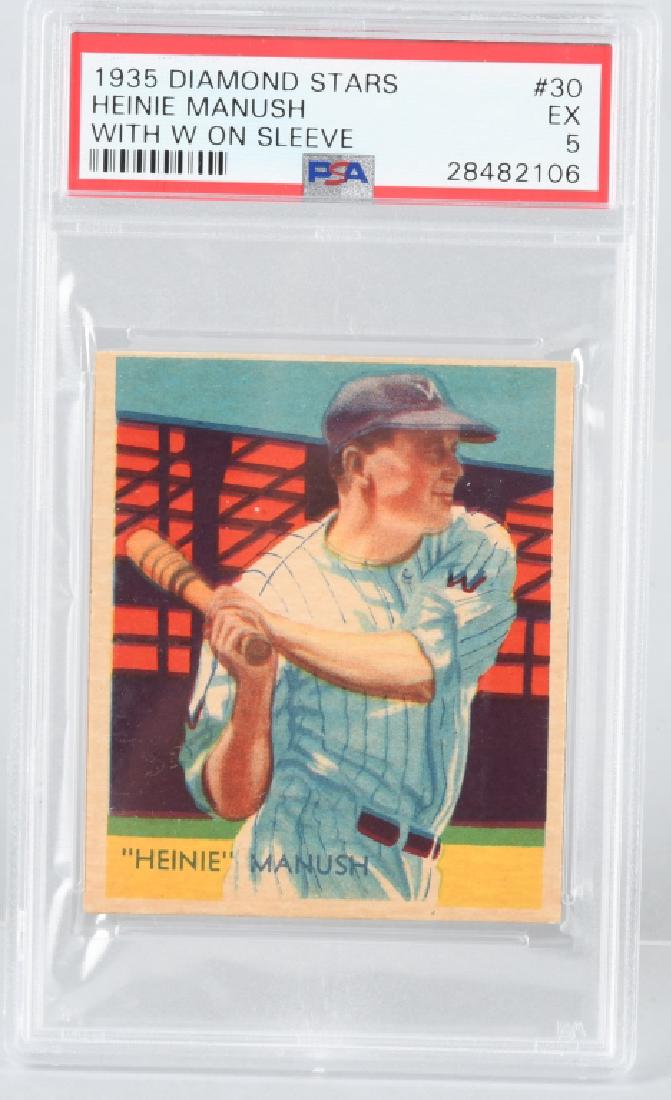 1935 DIAMOND STARS HEINIE MANUSH CARD #30 PSA (1 of 4)