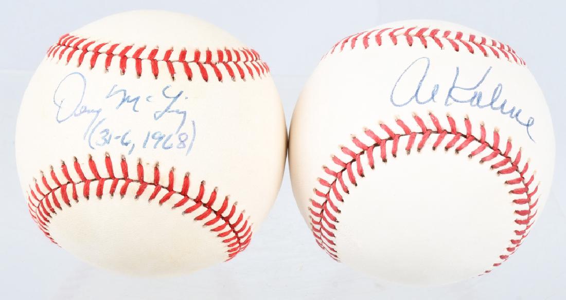 TIGERS AL KALINE & DENNY MCLANE SIGNED BALLS (1 of 5)
