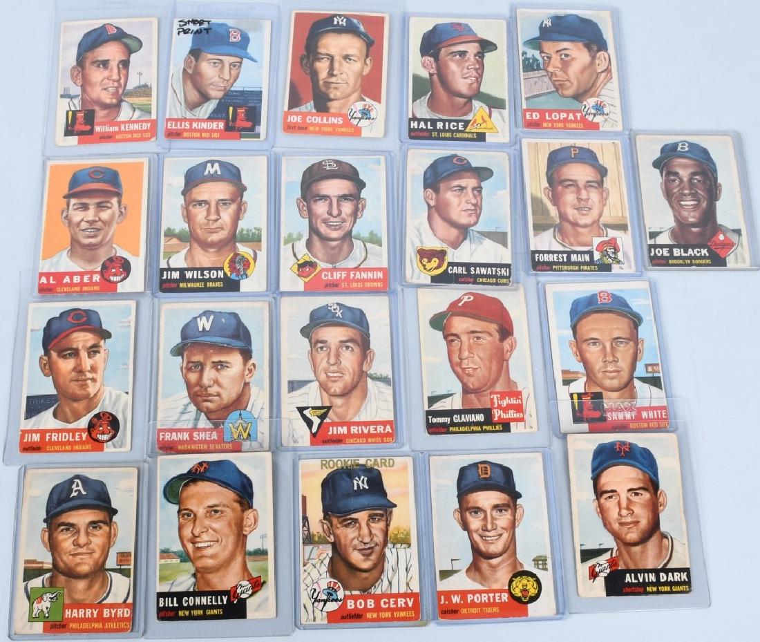 1953 TOPPS BASEBALL CARD LOT - 20 CARDS (1 of 6)