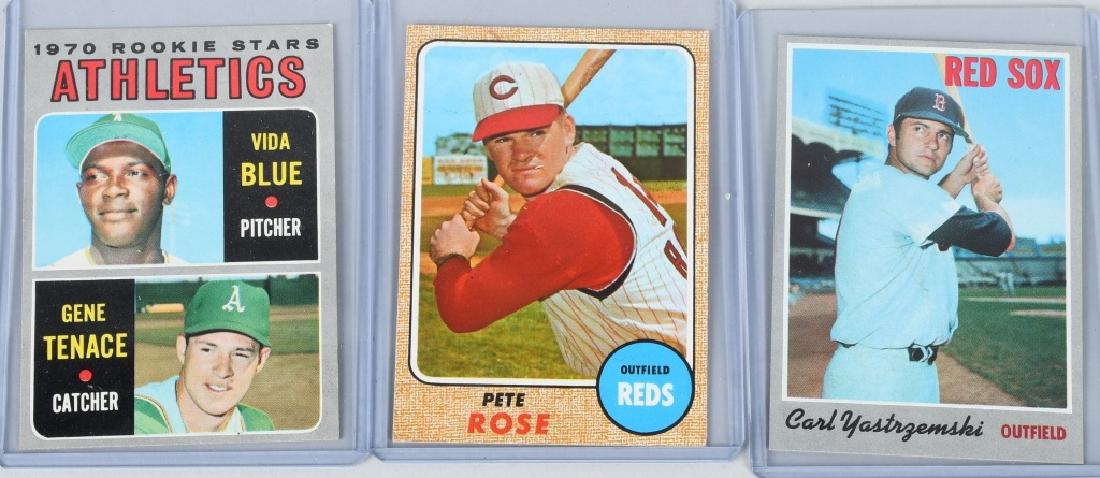 ROSE, YASTREZEMSKI, & BLUE ROOKIE BASEBALL CARDS (1 of 2)