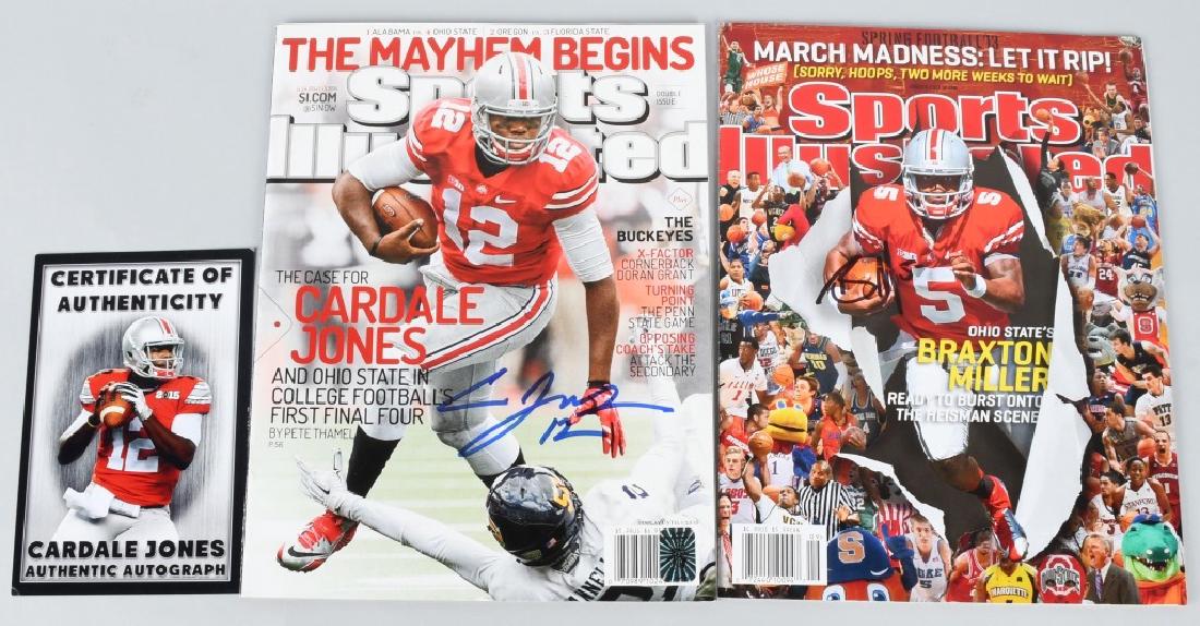 CARDALE JONES & BRAXTON MILLER SIGNED SI COVERS (1 of 5)