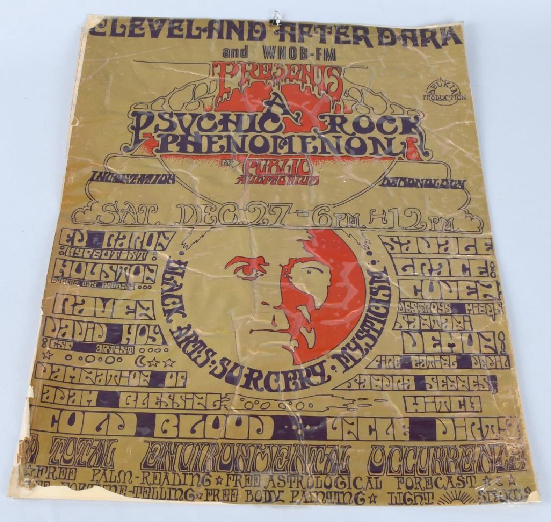 1960s PSYCHIC ROCK PHENOMENON CONCERT POSTER (1 of 3)
