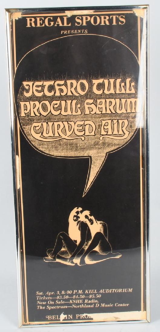 1960s JETHRO TULL CONCERT POSTER CLEVELAND OHIO (1 of 3)