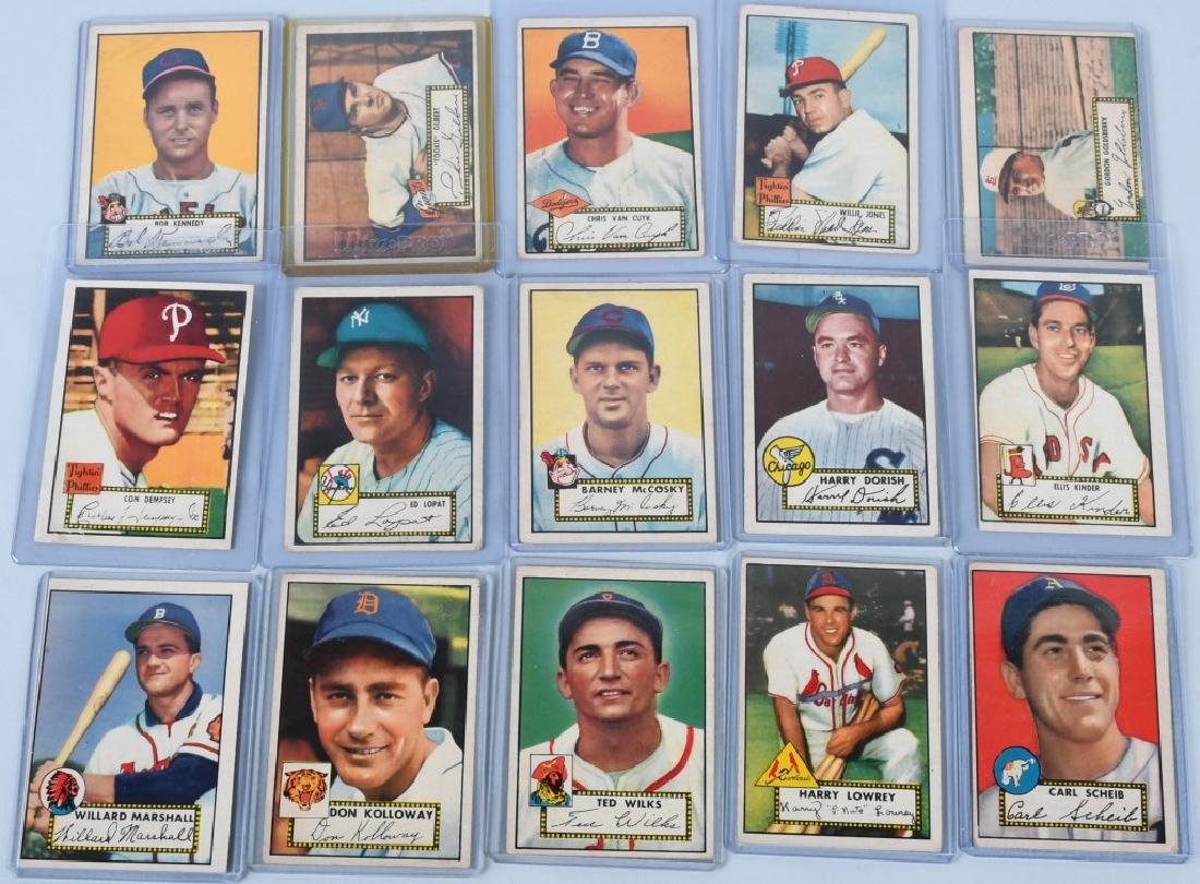 1952 TOPPS BASEBALL CARD LOT, - 15 CARDS (1 of 6)
