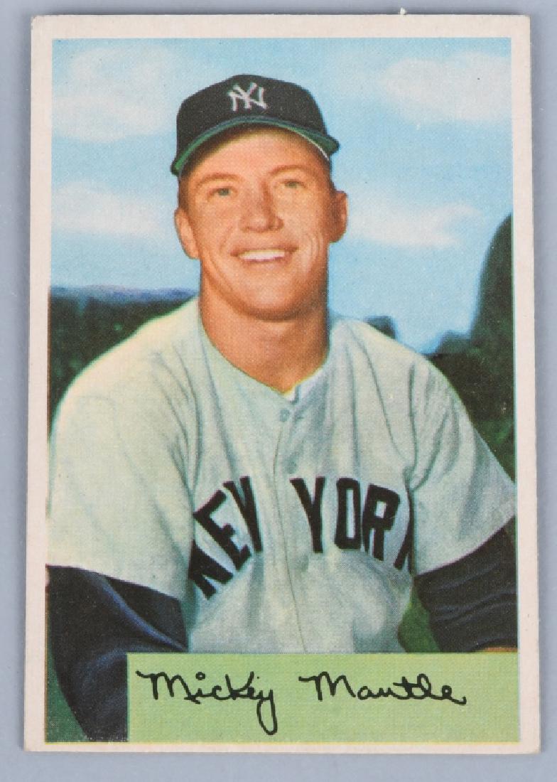 1954 BOWMAN #65 MICKEY MANTLE EX-NM (1 of 2)
