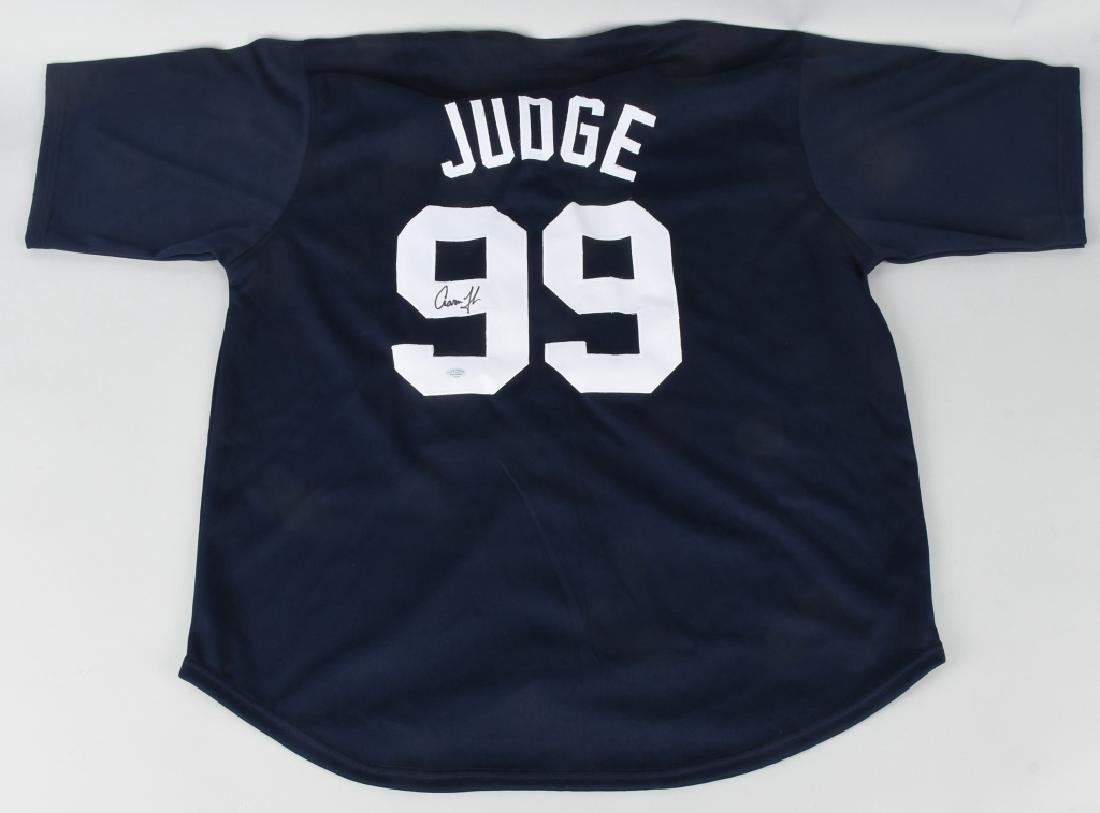 AARON JUDGE AUTOGRAPHED YANKEES JERSEY COA (1 of 5)