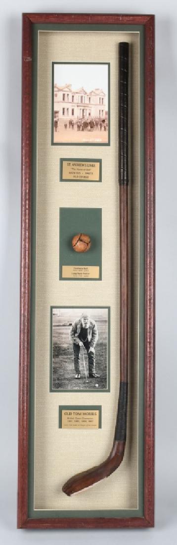 Golf Ball Club History 3 D Framed Shadowbox Display Oct 24 2012 Universal Live In Il