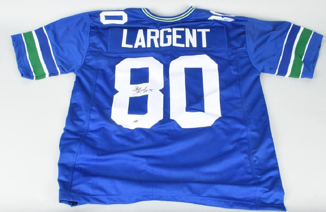 SEAHAWKS STEVE LARGENT AUTOGRAPHED JERSEY COA (1 of 5)