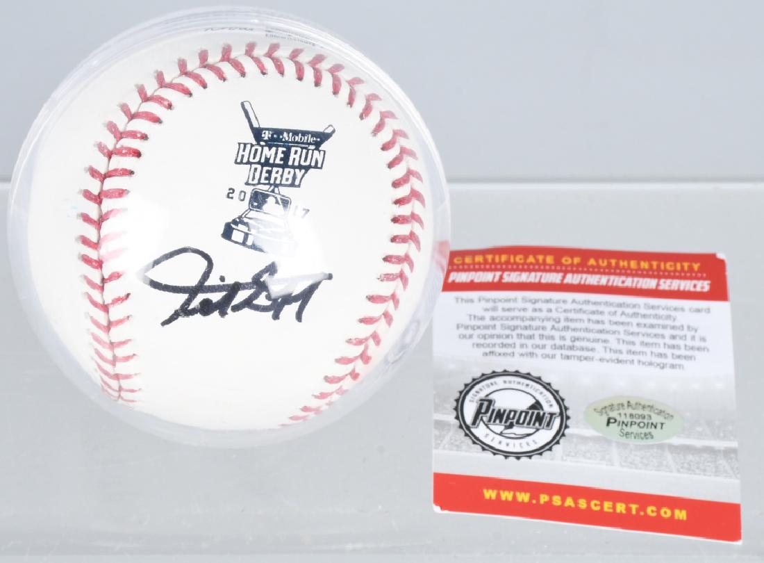 GIANCARLO STANTON AUTOGRAPHED HR DERBY BASEBALL (1 of 4)