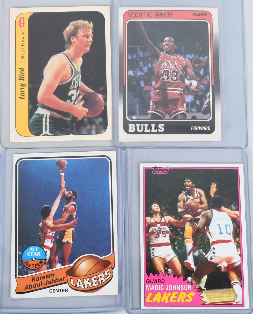 BASKETBALL CARDS BIRD, JOHNSON, KAREEM, & MORE (1 of 5)