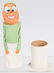 EARLY PUMPKIN HEAD CANDY CONTAINER - 4