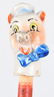 4- EARLY BISQUE HEAD CHARACTER CANES - 2