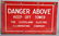 CLEVELAND ILLUMINATING DANGER PORCELAIN SIGN