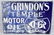 GRINDON'S TEMPLE MOTOR OIL DS PORCELAIN SIGN - 2
