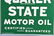 QUAKER STATE DS TOMBSTONE PORCELAIN SIGN w/ STAND - 5