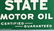 QUAKER STATE DS TOMBSTONE PORCELAIN SIGN w/ STAND - 9