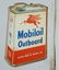 MOBILOIL OUTBOARD OIL GLASS PUMP SIGN - 2