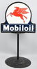 MOBILOIL PEGASUS KEYHOLE DS PORCELAIN SIGN - 3