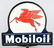 MOBILOIL PEGASUS KEYHOLE DS PORCELAIN SIGN - 4
