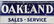 OAKLAND PONTIAC SALES-SERVICE DS PORCELAIN SIGN - 2