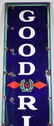 94" GOODRICH TIRES PORCELAIN SIGN w/ LOGO - 2