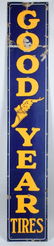 94" GOOD YEAR TIRES PORCELAIN SIGN w/ LOGO