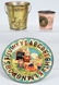 EARLY ABC PLATE, SANDPAIL, & MORE