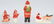4- CHRISTMAS SANTA CLAUS BISQUE FIGURES - 5