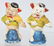 3 LITTLE PIGS & WOLF BISQUE FIGURES - 3