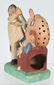 COMICAL DENTIST PULLING TOOTH BISQUE FIGURE - 3