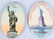 2- STATUE OF LIBERTY ADVERTISING POCKET MIRRORS