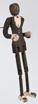 2-BLACK AMERICANA WOOD JOINTED DANCING TOYS - 5