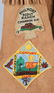 BOYS SCOUT LOT, HATS, PATCH VEST & BUGLE - 14