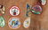 BOYS SCOUT LOT, HATS, PATCH VEST & BUGLE - 5